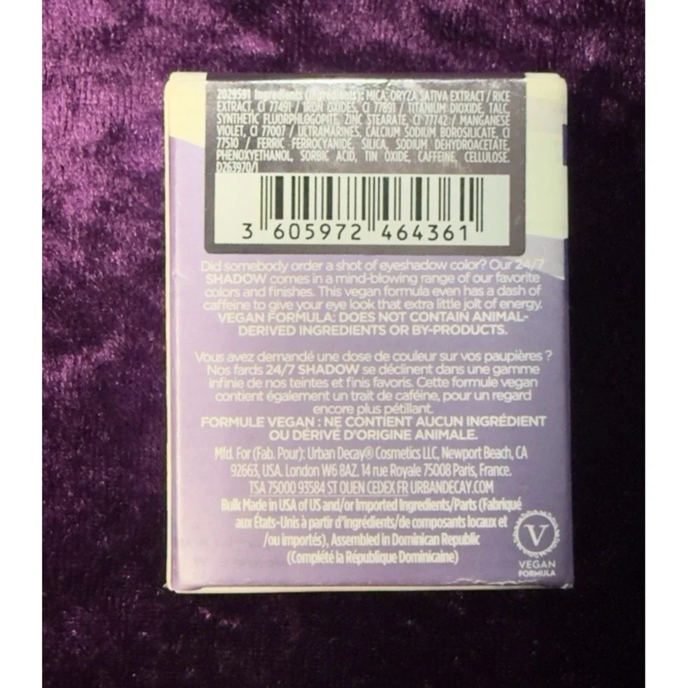 Urban Decay 24/7 Eyeshadow Single SET LIST Purple Vegan Collector Shade